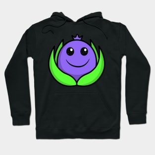 Cute Kawaii Happy Smiling Blueberry Hoodie